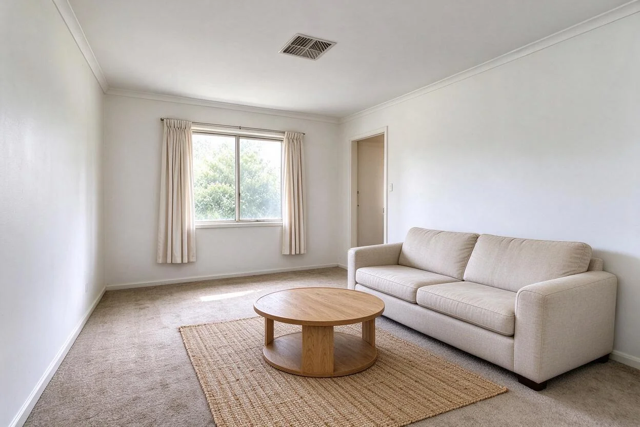 Modern family living room after