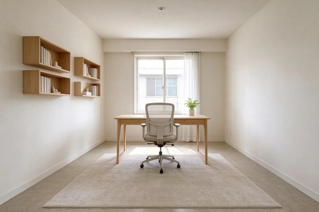 Listing-ready empty room after