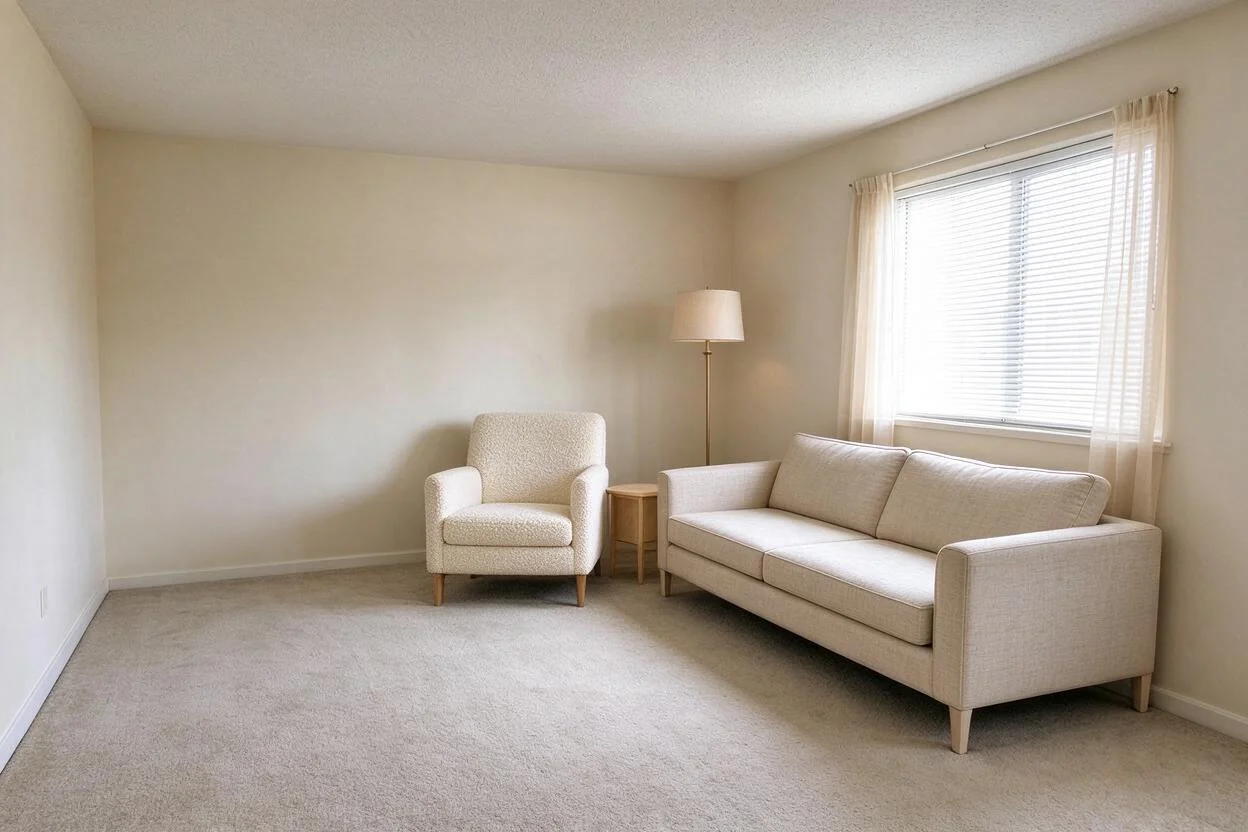 Add Furniture example: real before and after