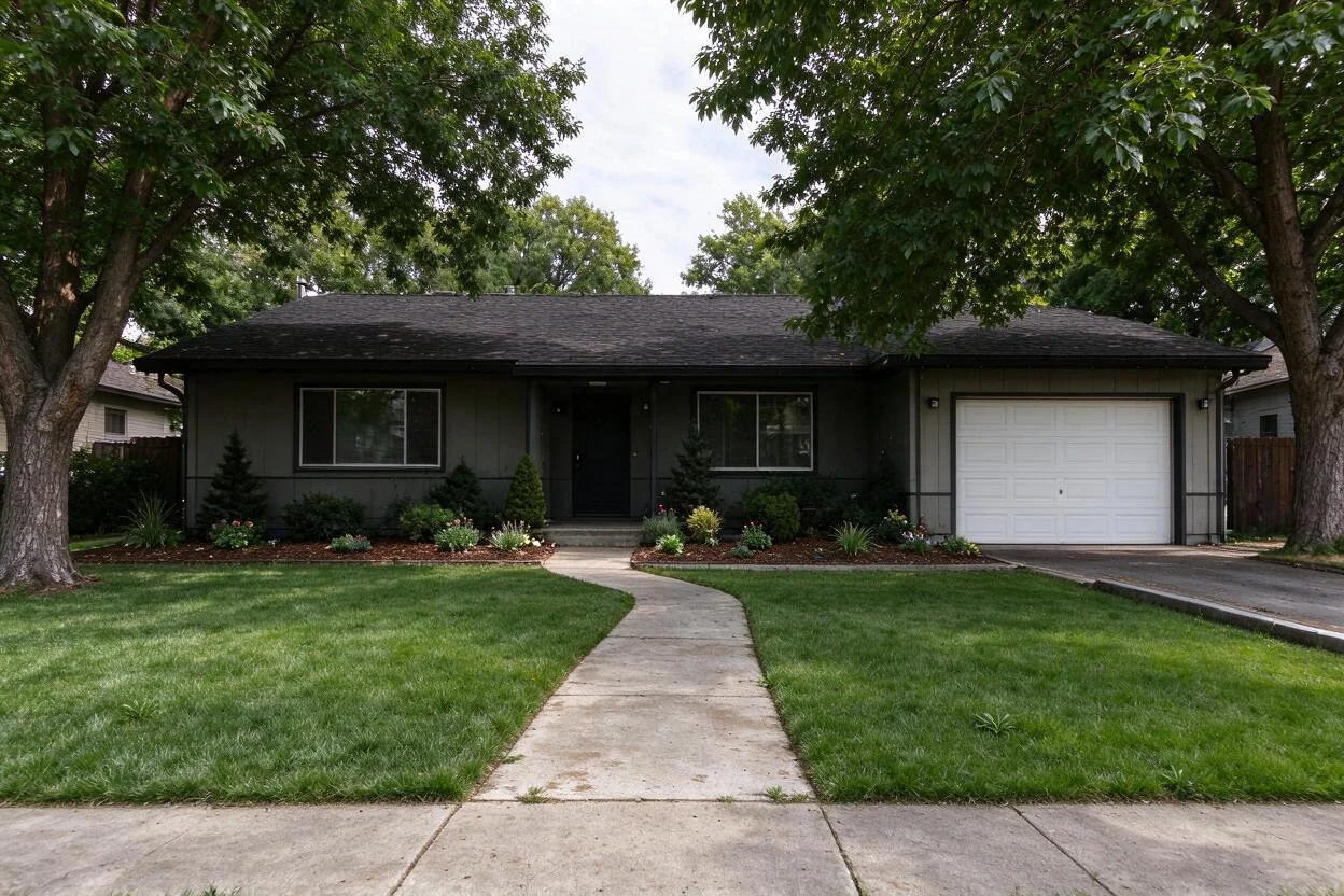 Lawn Replacement example: real before and after