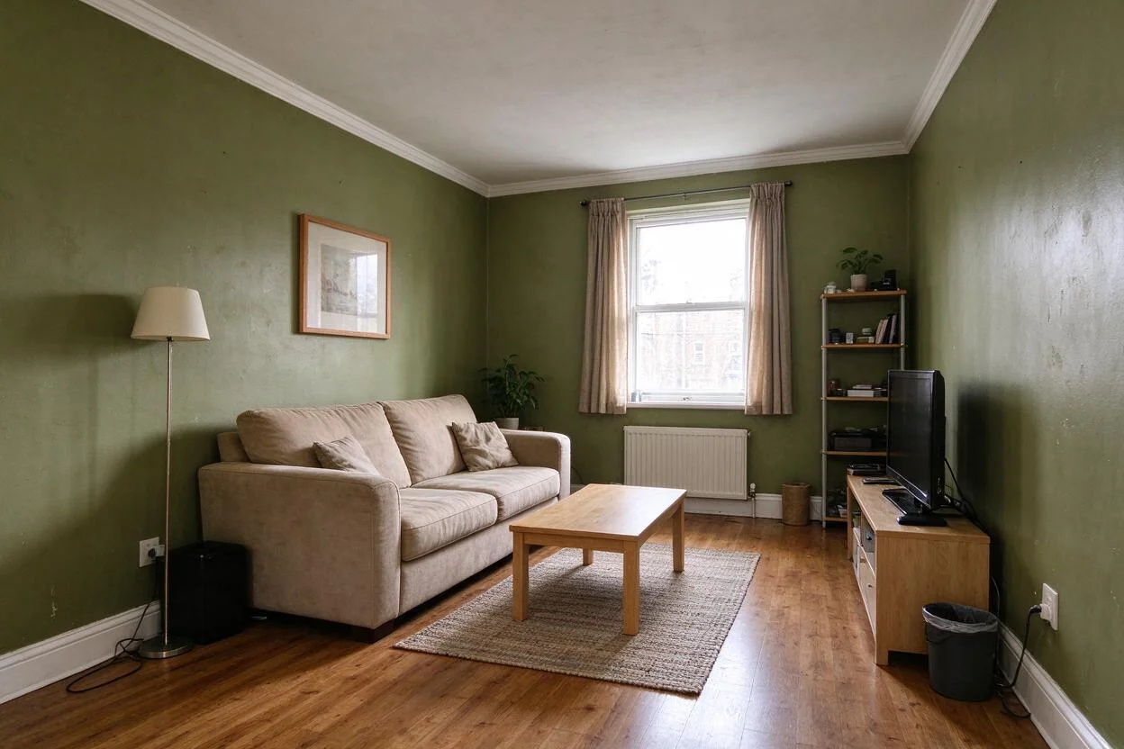 Repaint Walls: drag to compare before